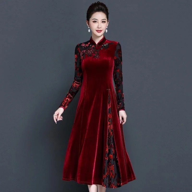 Elderly Women Formal Wear - 2026 Spring Autumn Middle-Aged Mother Fashion