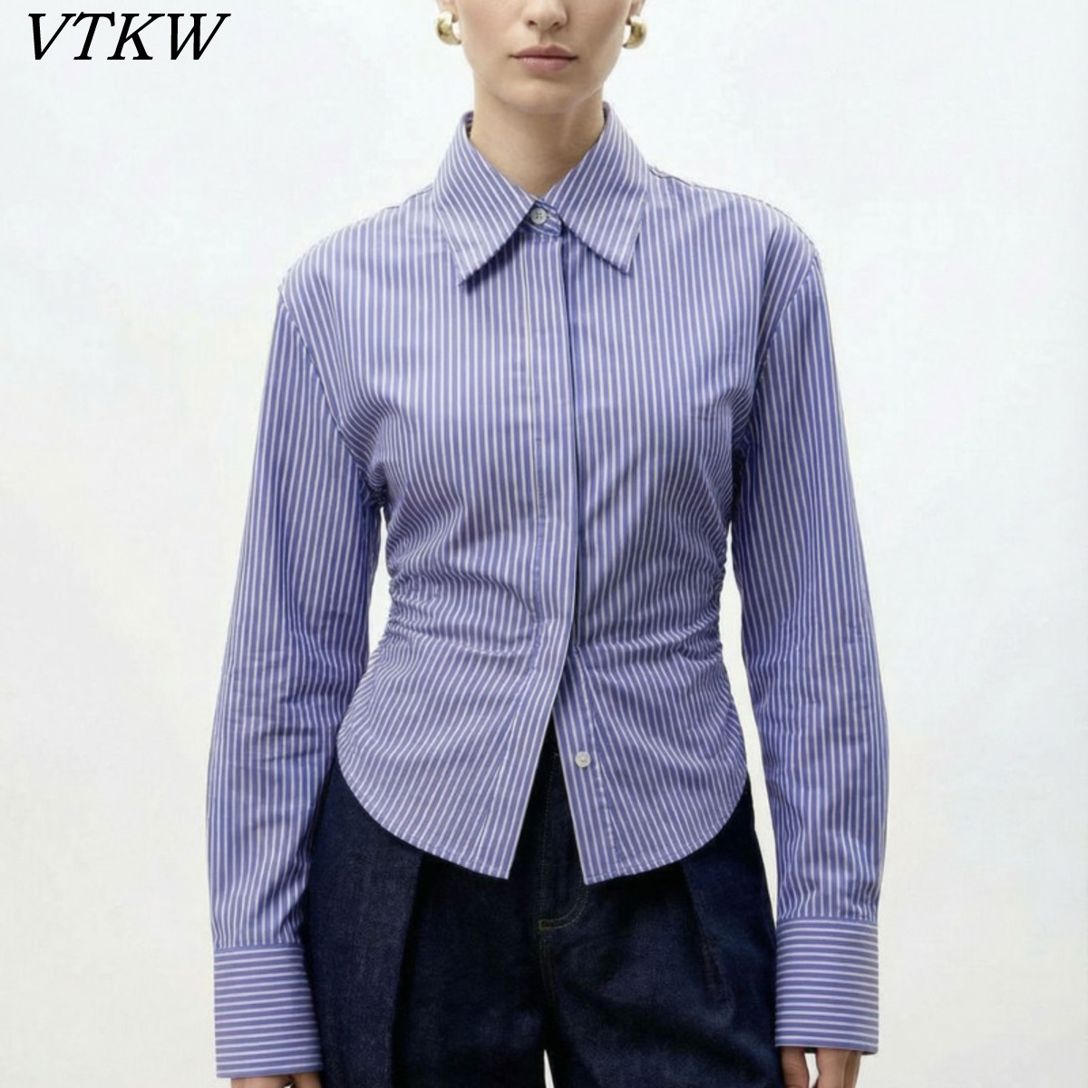 Women Formal Wear Office - VTKW 2026 New Women Elegant Shirt