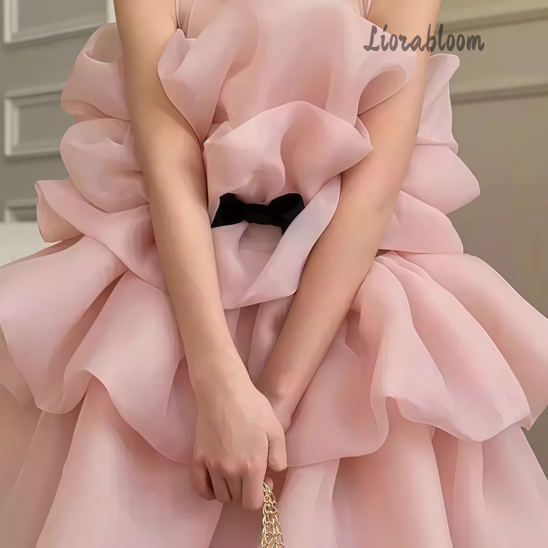 Woman Formal Wear - Multi Colored Layered Girls' Formal Gown