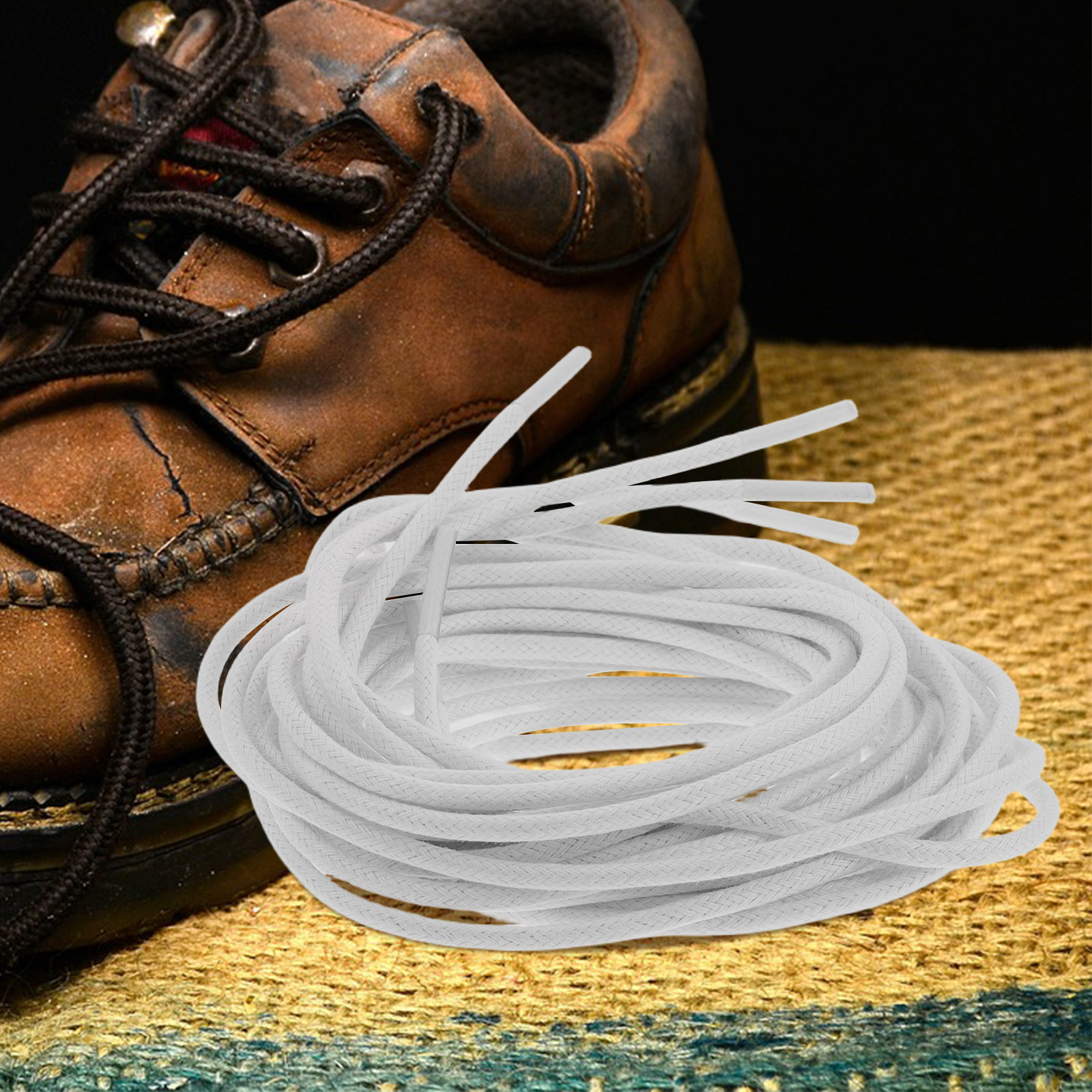 Women Formal Wear With Shoes - 4Pcs Round Waxed Shoelaces Heavy Duty