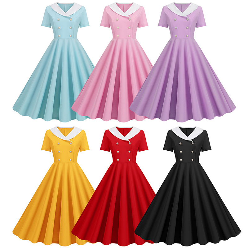 Womens Retro 50s 60s Rockabill - Elderly Women Formal Wear avis et prix