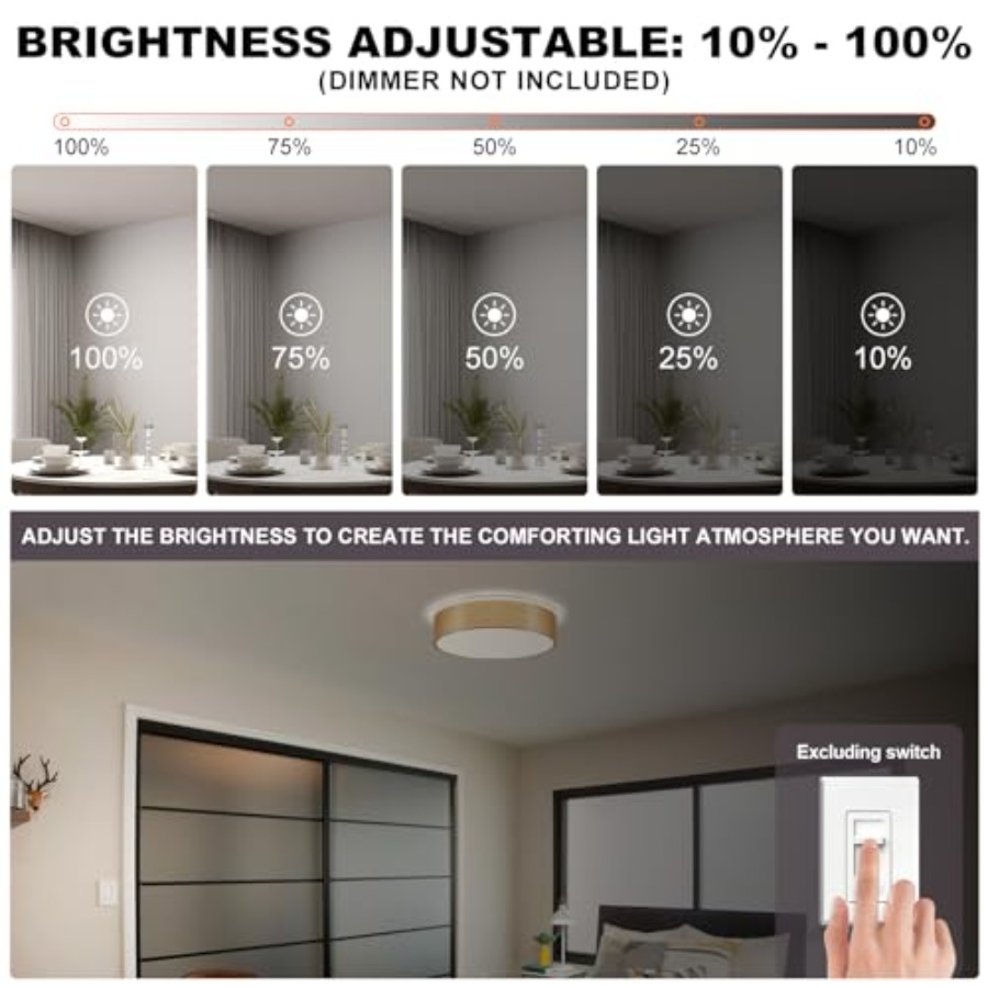 Dimmable LED Ceiling Light Fix - K&G Women'S Formal Wear avis et prix