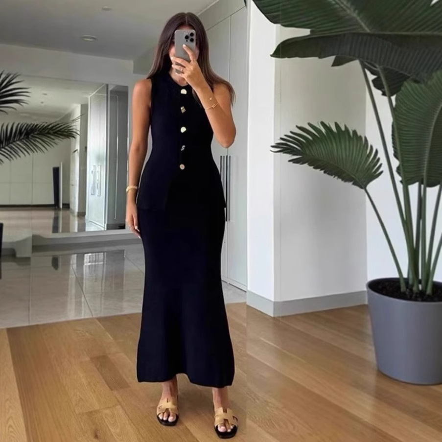 Round-neck Single-breasted Sle - Women Formal Wear Office avis et prix