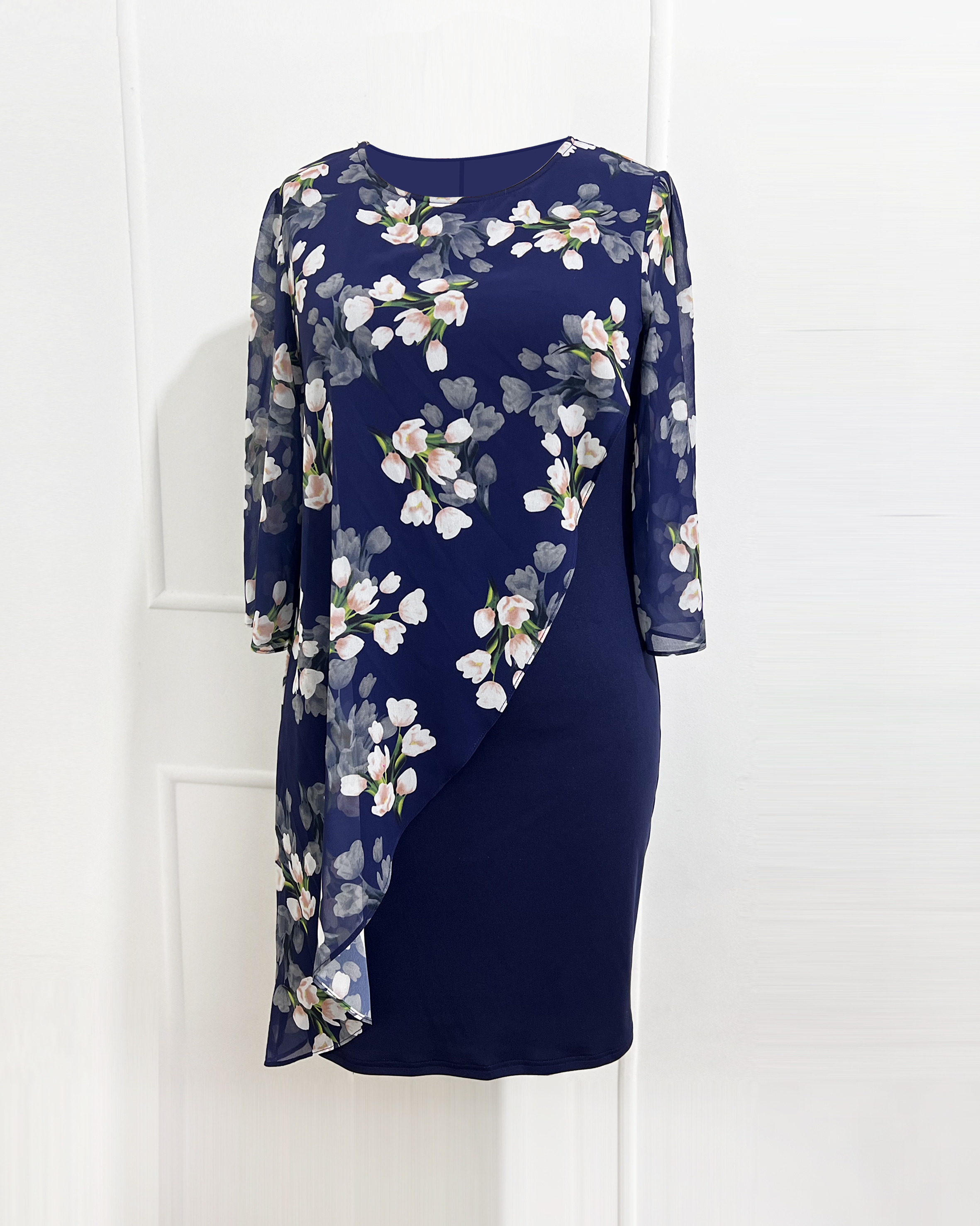 Plus size dress with printed f - Elderly Women Formal Wear avis et prix