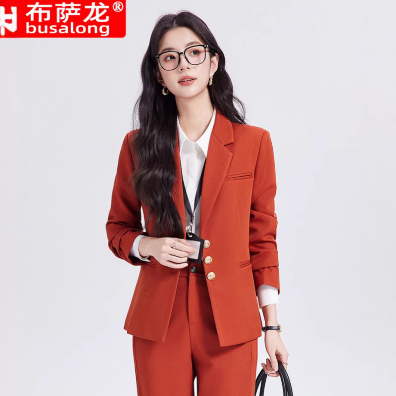 Khaki women's suit set, high-e - Women Formal Wear Pants avis et prix