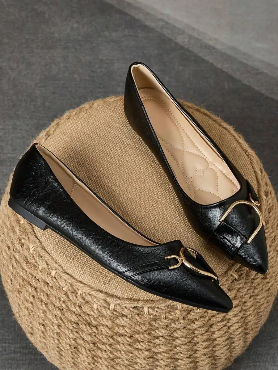 Elegant Women’s Black Pointed  - Women Formal Wear With Shoes avis et prix