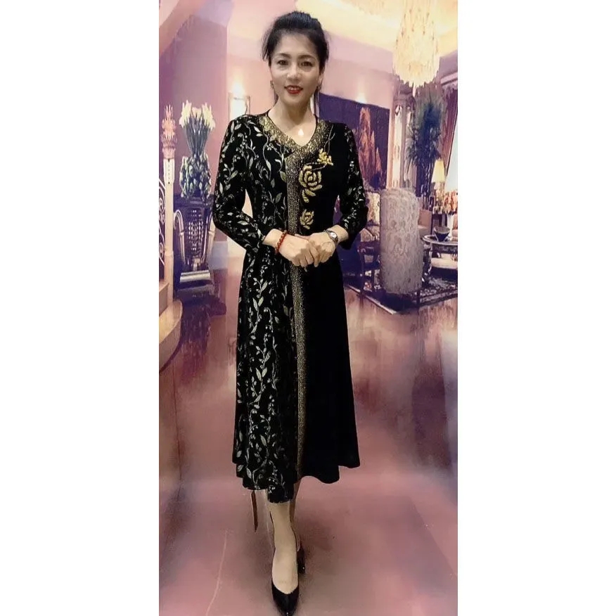 Spring Autumn New Wedding Dres - Elderly Women Formal Wear avis et prix