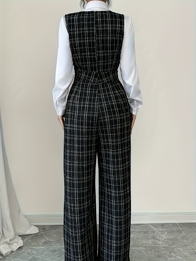Women High Waist Wide Leg Plai - Women Formal Wear Office avis et prix